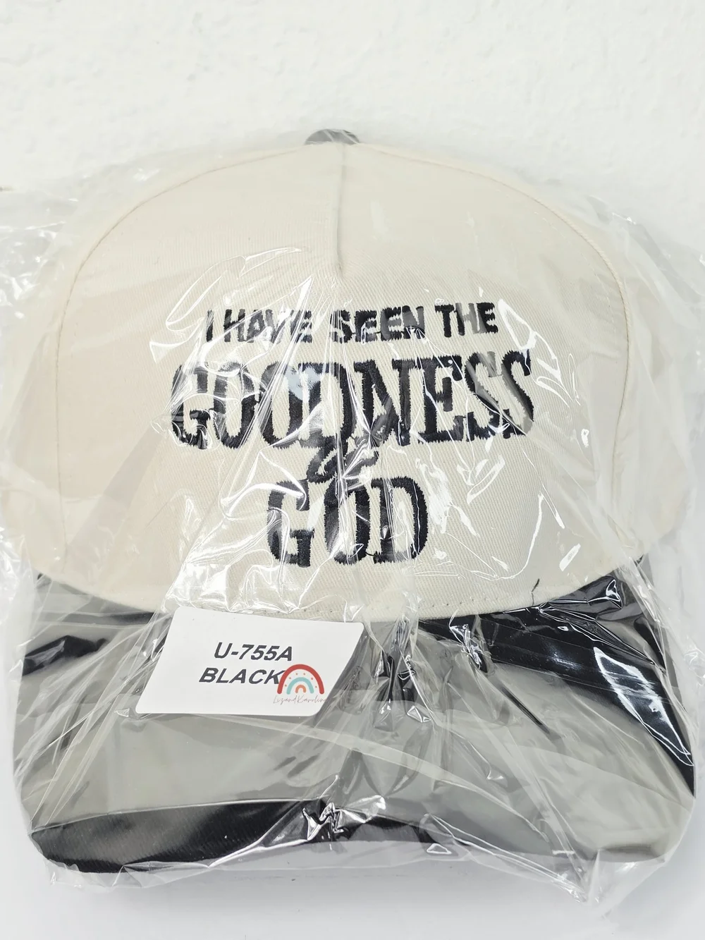 New! I Have Seen The Goodness of God Black Baseball Cap Hat